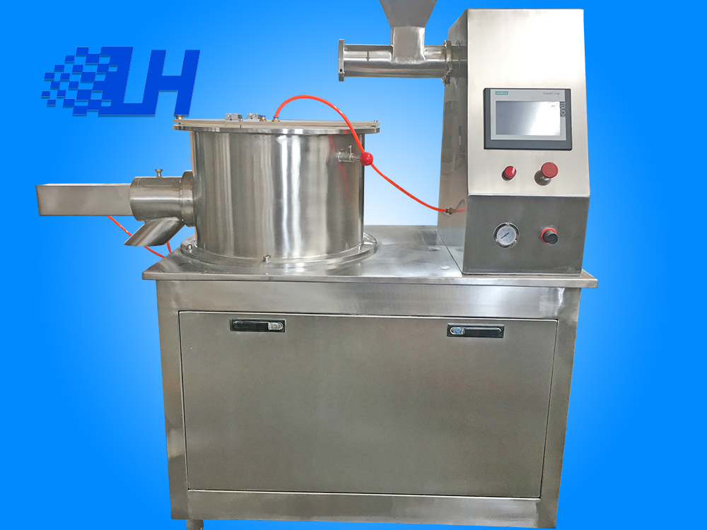 Extrusion granulation throwing one machine pill